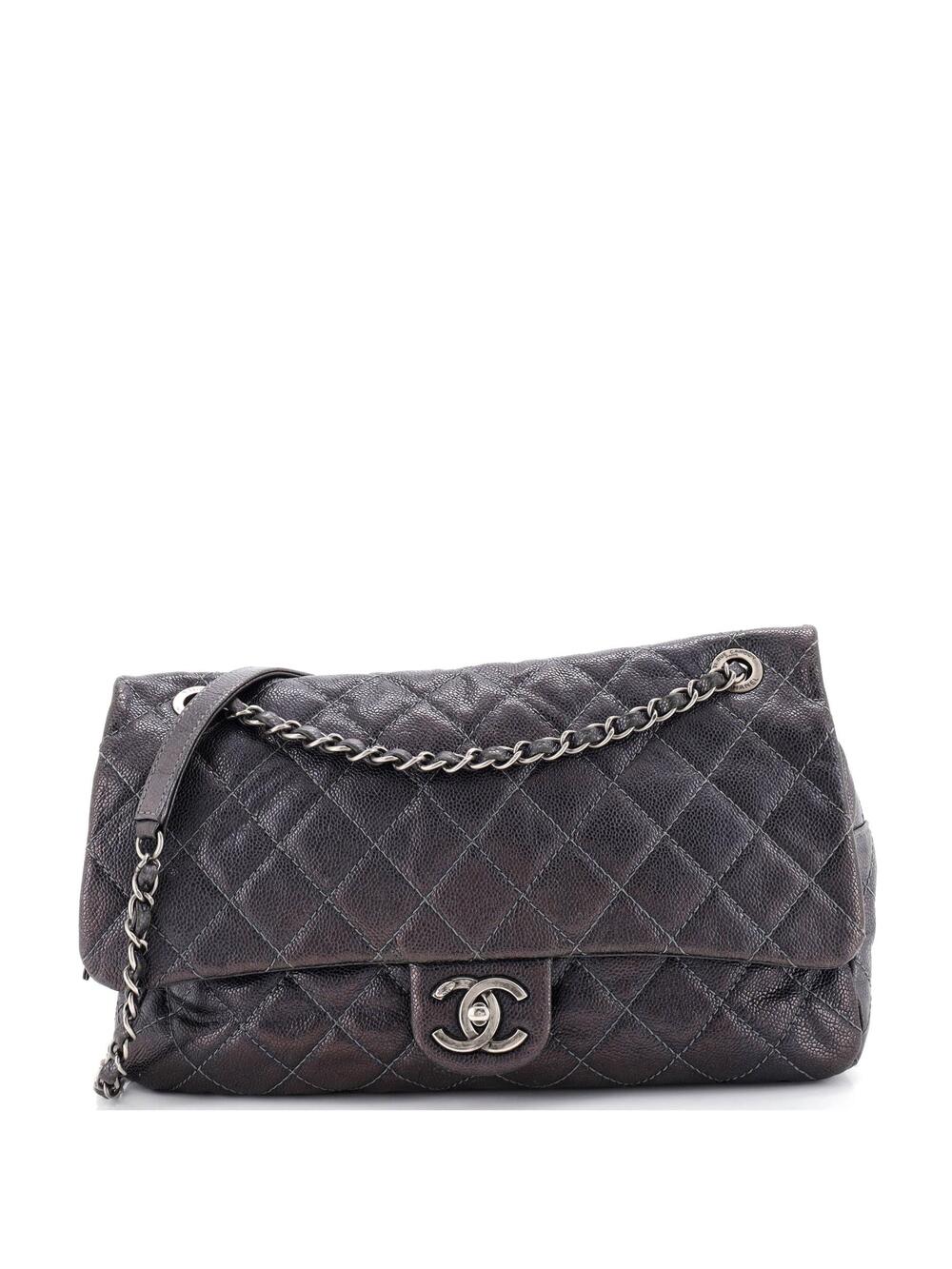 Chanel Easy Flap Bag Quilted Caviar #275636C34B
